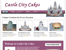 Tablet Screenshot of castlecitycakes.com